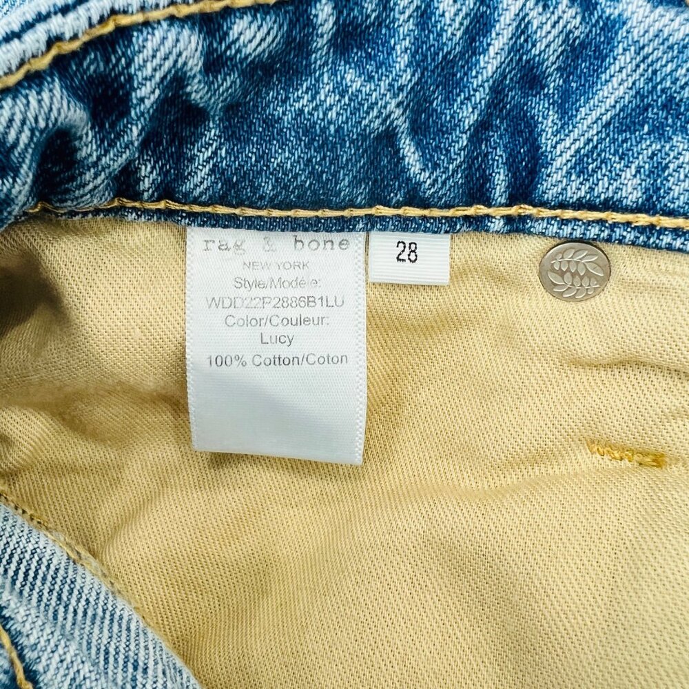 Rag & Bone Alex Highrise straight legs jeans, Size 28 M59 - Picture 10 of 12